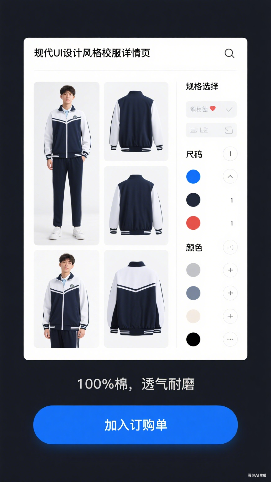 校服电子画册界面